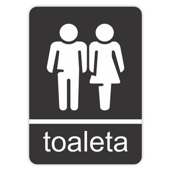 Indicator Toaleta, pvc rigid , 14x10cm Indicator Toaleta, pvc rigid , 14x10cm