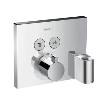 Termostat pentru instalare ascunsa, 2 functii cu racord furtun si suport dus Shower Select, 15765000 Hansgrohe Termostat pentru instalare ascunsa, 2 functii cu racord furtun si suport dus Shower Select, 15765000 Hansgrohe