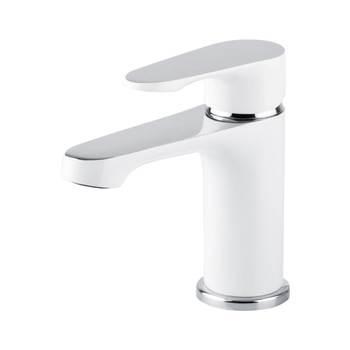 Baterie lavoar Sewilla SW-01, 13.5cm, finisaj crom&alb Baterie lavoar Sewilla SW-01, 13.5cm, finisaj crom&alb