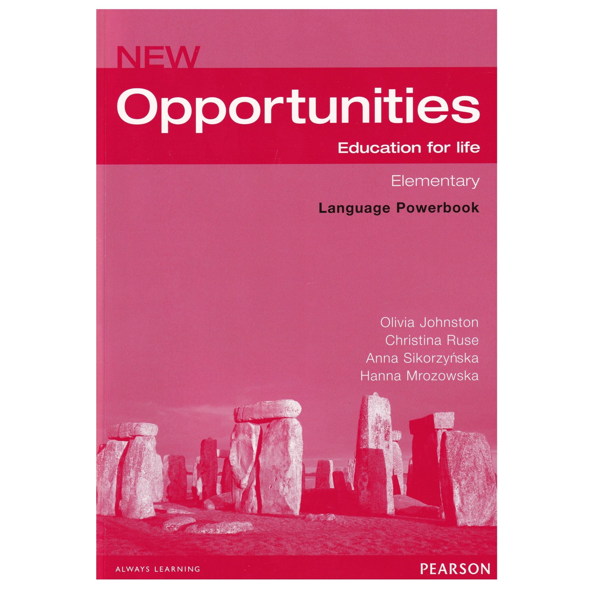 New Opportunities Global Elementary Language Powerbook, 127 pagini, Olivia Johnston, Christina Ruse, Anna Sikorzynska, Hanna Mrozowska
