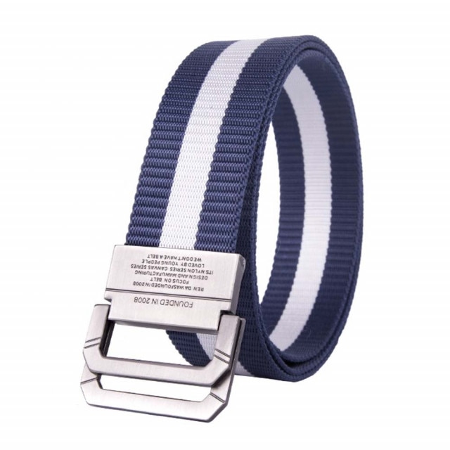 Curea centura Pufo Marine pentru barbati 3.8 x 120 cm, albastru