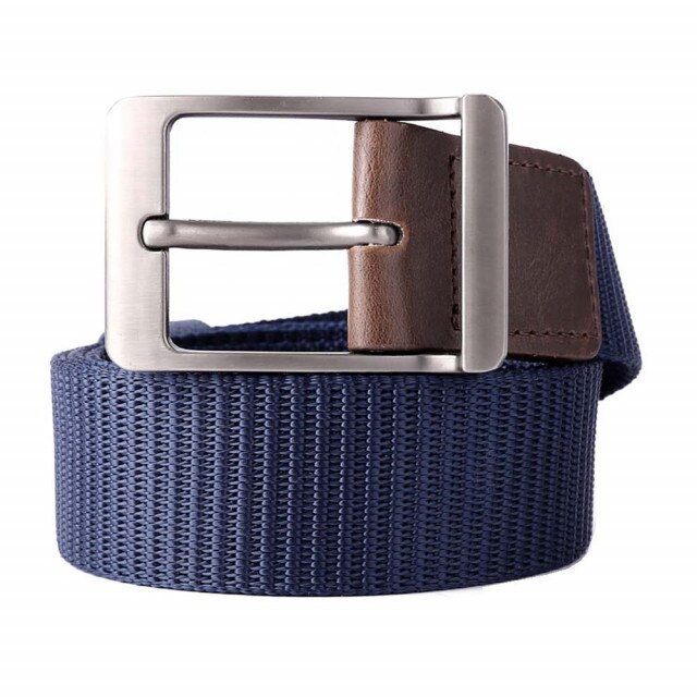 Curea casual Pufo Finest pentru barbati 3.8 x 120 cm, albastru