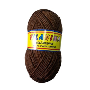 Fir tricotat, Filanina, Maro 244, lana 100%, 170m/100g Fir tricotat, Filanina, Maro 244, lana 100%, 170m/100g