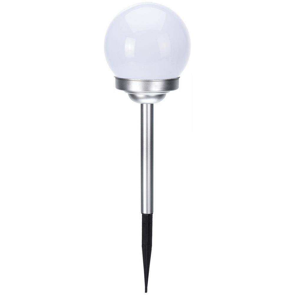 Lamapa solara LED, Progarden, Bila, Senzori amurg, Lumina alba, 28x10 cm, Argintiu