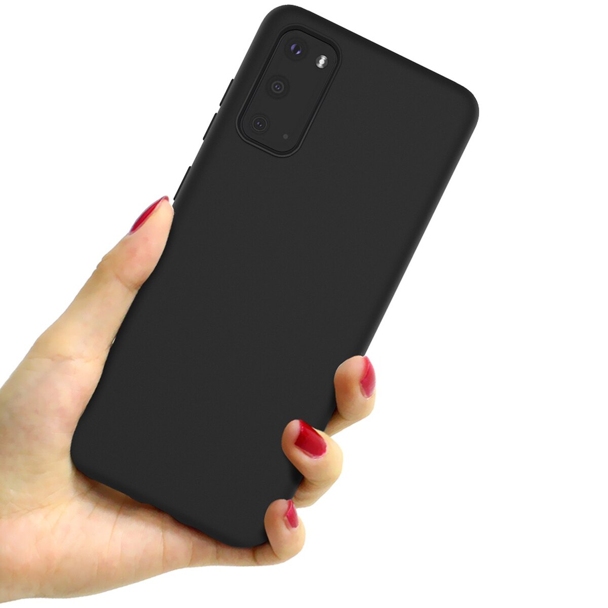 Husa de protectie, IMAK, Compatibil cu GALAXY S20, Cauciuc, Negru