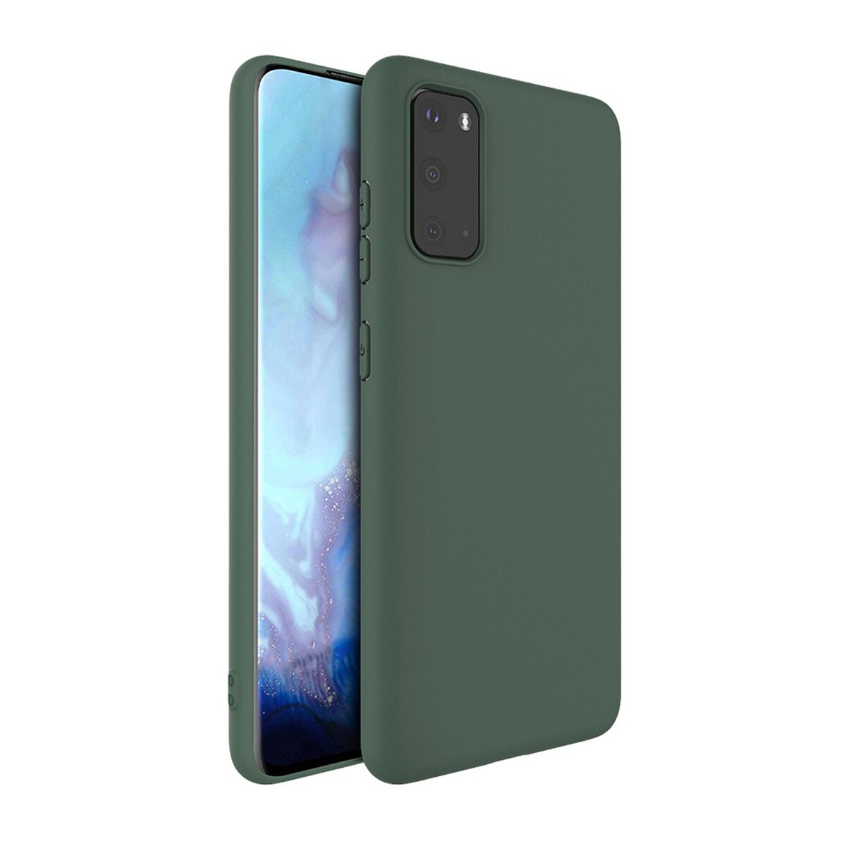 Husa de protectie, IMAK, Compatibil cu GALAXY S20 Ultra, Cauciuc, Verde