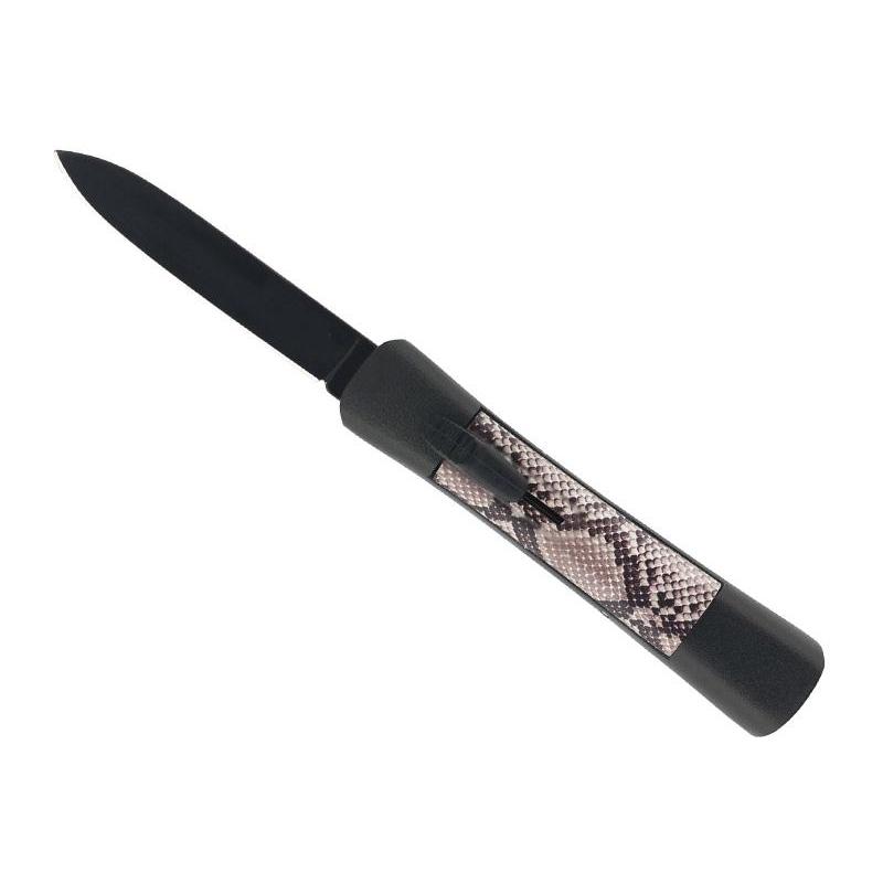 Briceag Divers 700, Lama din otel inoxidabil, 12 cm, Negru/Bej