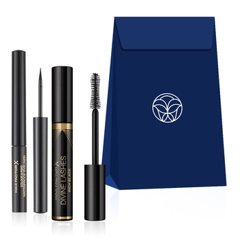 Set Cadou Max Factor: Tus de ochi lichid Colour X-Pert Waterproof 01 Deep Black, 3 ml + Mascara Divine Lashes Black, 8.2 g Set Cadou Max Factor: Tus de ochi lichid Colour X-Pert Waterproof 01 Deep Black, 3 ml + Mascara Divine Lashes Black, 8.2 g
