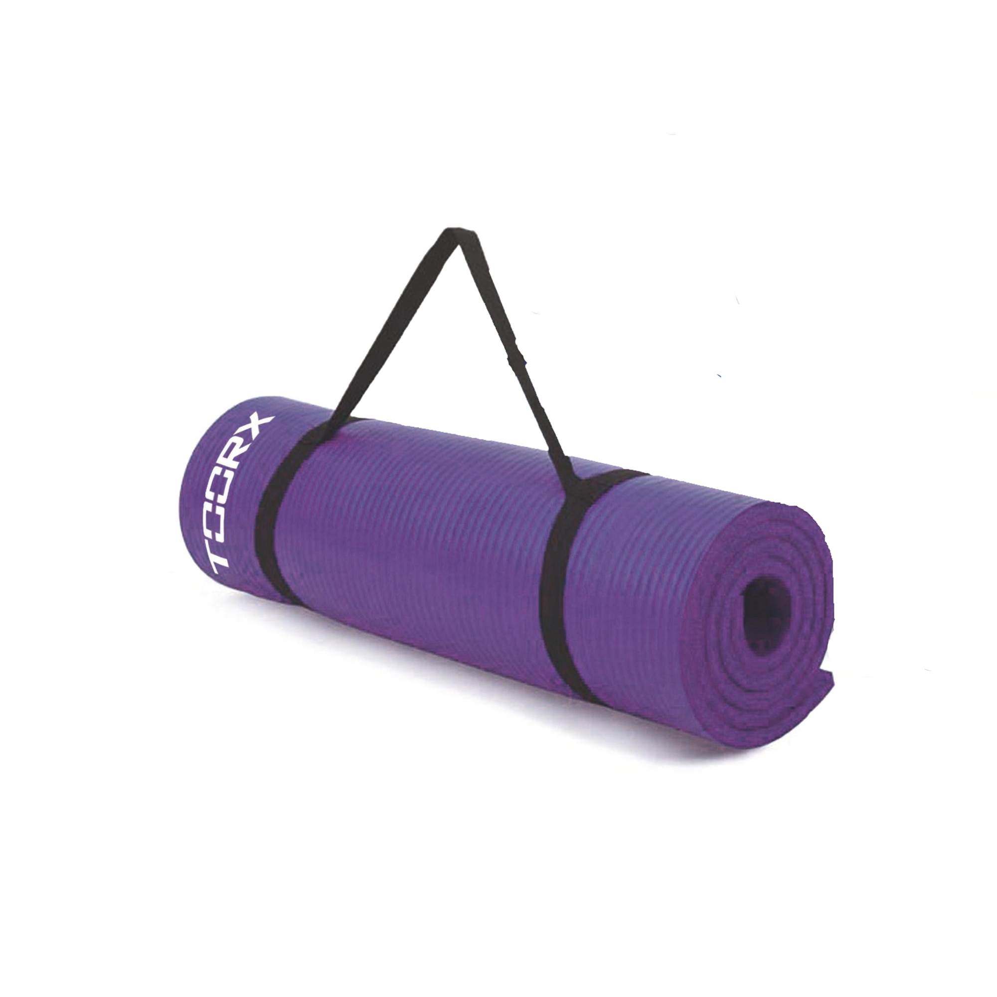 Saltea fitness TOORX, cu bretea pentru transport, mov, 172 x 61 x 1.2 cm