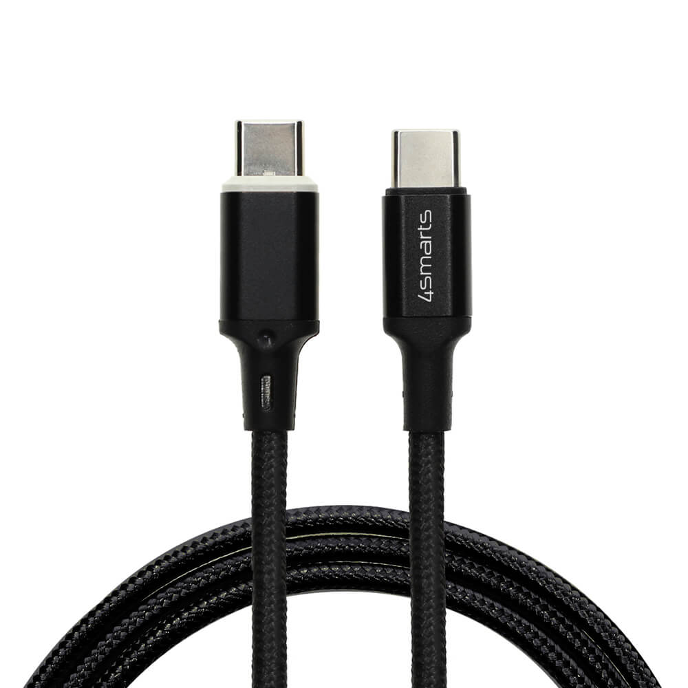 Cablu USB-C cu varf magnetic pentru dispozitive cu USB-C 180 cm, 4smarts Magnetic GRAVITYCord Ultimate, negru