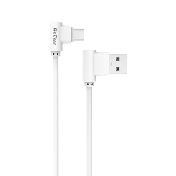 Cablu date/ incarcare microUSB 90 grade, Detech, microUSB tata - USB tata, 1m, alb, compatibil tablete si telefoane, calitate deosebita, ambalaj individual Cablu date/ incarcare microUSB 90 grade, Detech, microUSB tata - USB tata, 1m, alb, compatibil tablete si telefoane, calitate deosebita, ambalaj individual
