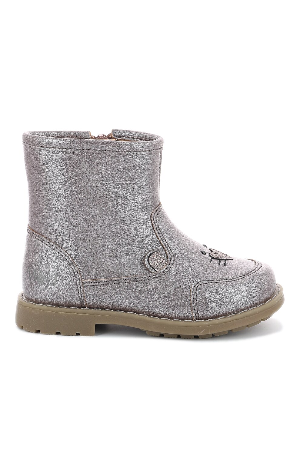 Mod8 kids, Ghete de piele ecologica cu fermoar, Gri