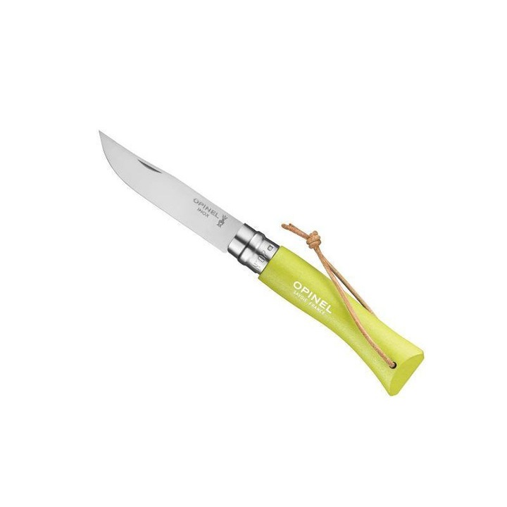 Cutit Opinel Nr 07 Carpen, Otel Inox 002207, Snur, Galben
