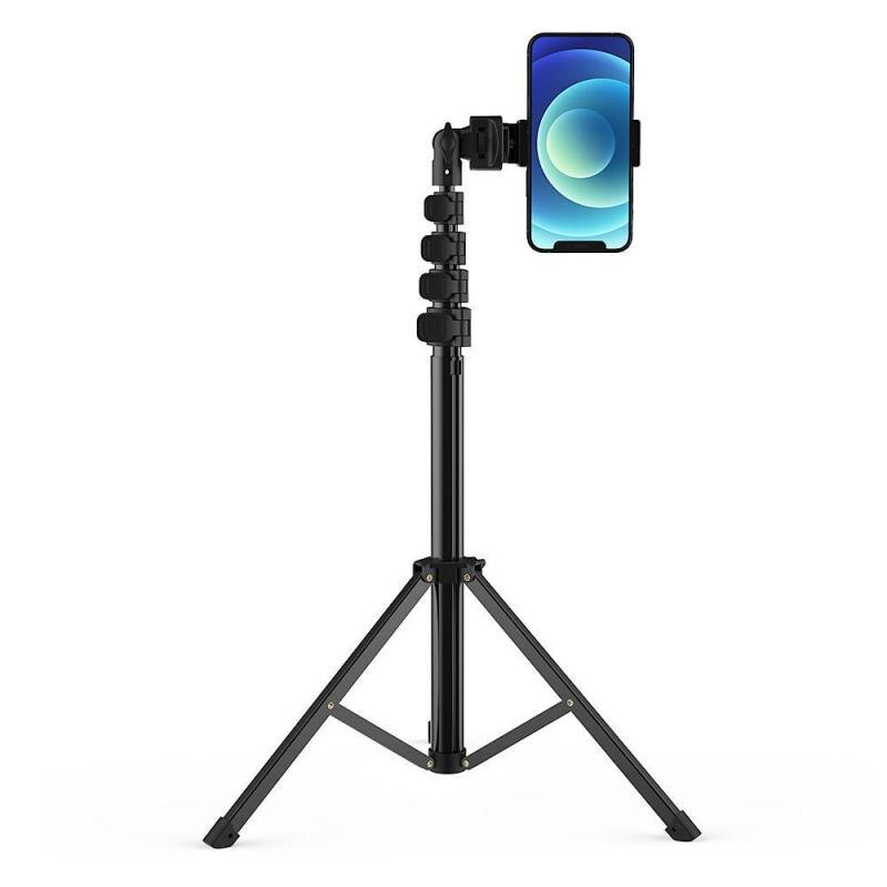 Trepied pentru camere si telefoane BlitzWolf BW-STB1, ajustabil, control telecomanda, Negru