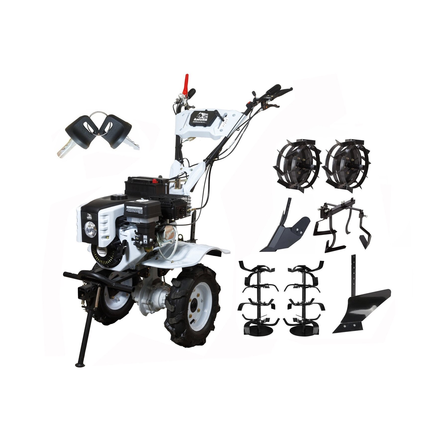 Motocultor Bruma 7CP BR900EDF ACC2 Pornire Electrica si Diferential