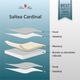 Saltea Ortopedica, Best Sleep, Cardinal,135x190x16 cm,11+4+1, spuma Poliuretanica cu memorie, hipoalergenica, husa matlasata, fermitate medie