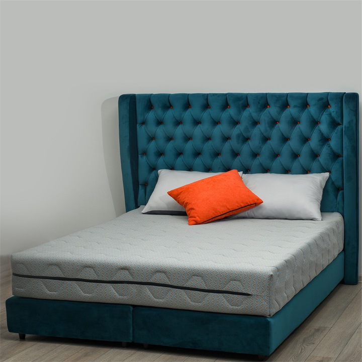 Saltea Ortopedica, Best Sleep, Cardinal,60x190x16 cm,12+3+1, spuma Poliuretanica cu memorie, hipoalergenica, husa matlasata, fermitate medie