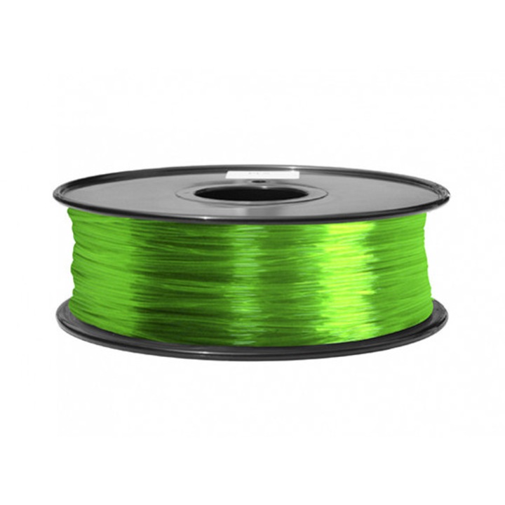 OEM 3D ABS filament, áttetsző zöld, 1.75mm 1kg
