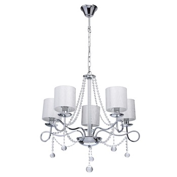 Candelabru, MW-LIGHT, Federica, 5 becuri, cu cristale, 40W, E14 Candelabru, MW-LIGHT, Federica, 5 becuri, cu cristale, 40W, E14