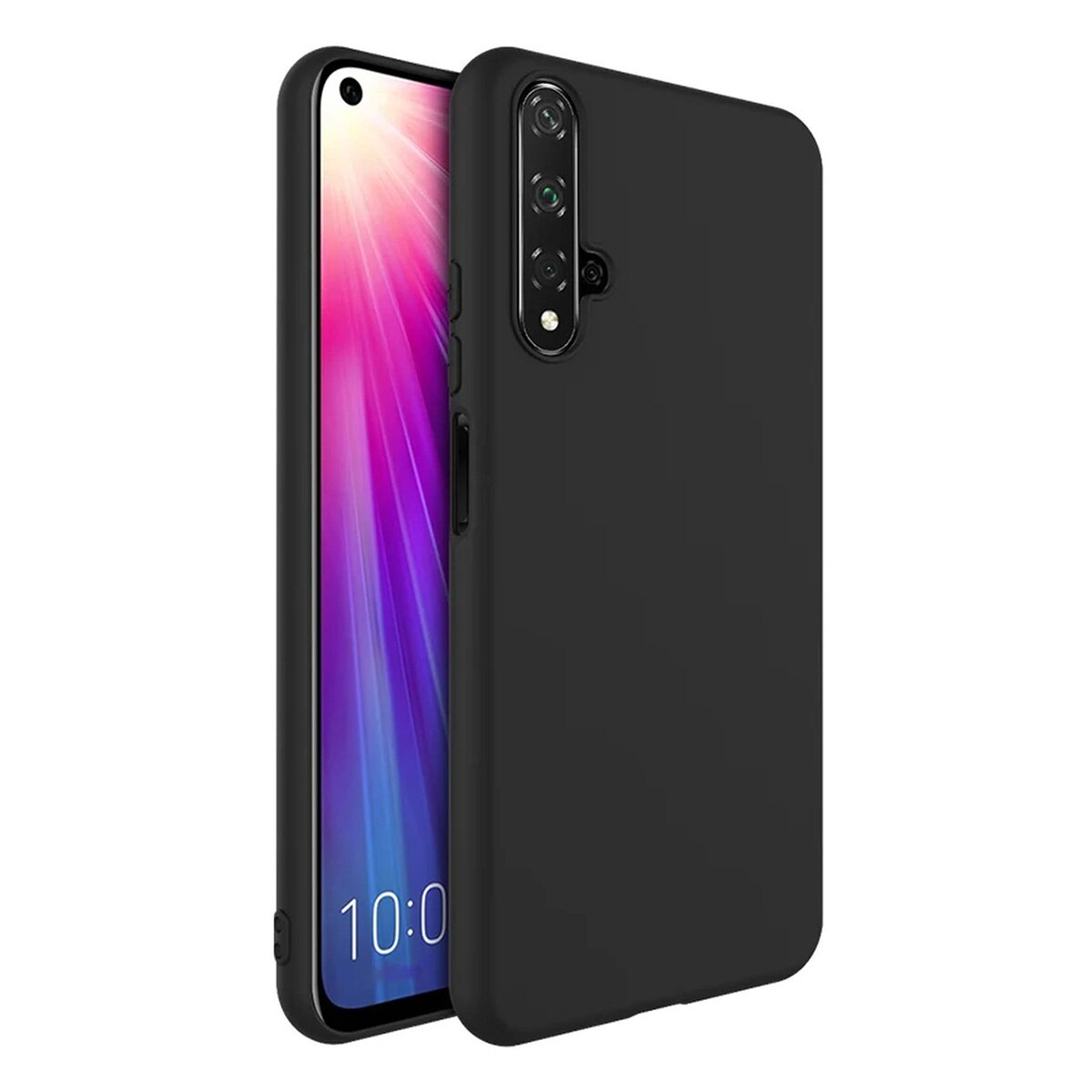 Carcasa protectie, IMAK, Compatibil cu HONOR 20, Cauciuc, Negru