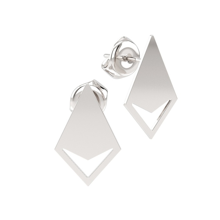 Arrow 14K fehér arany fülbevaló