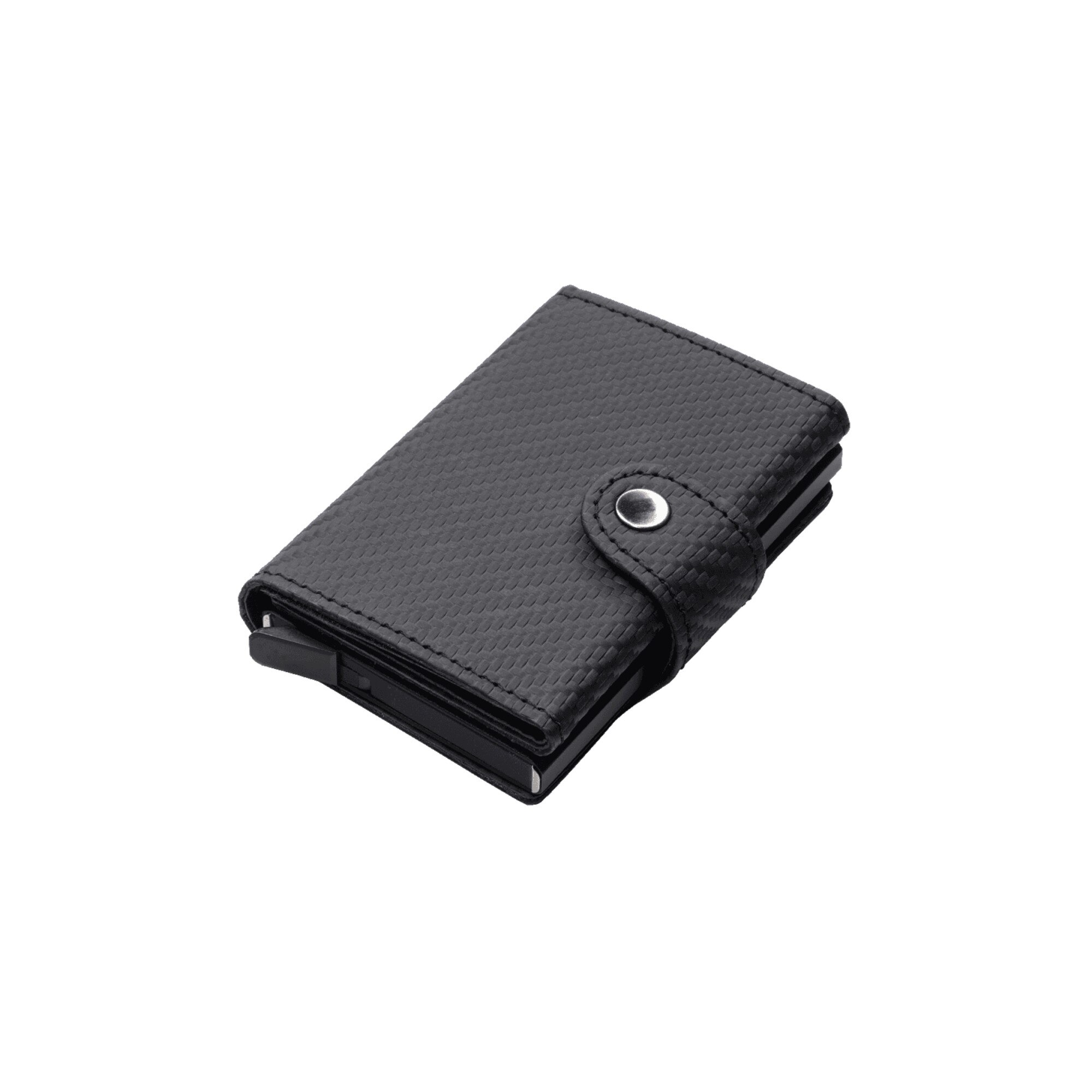 Portofel negru RFID carbon pentru barbati