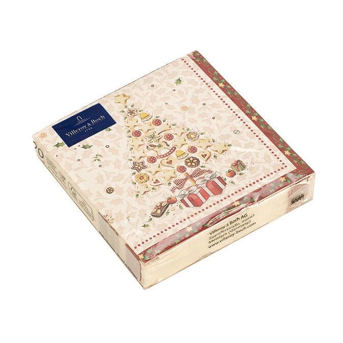 Set servetele hartie Villeroy & Boch, Winter Specials Bakery Xmas Tree, 25x25cm