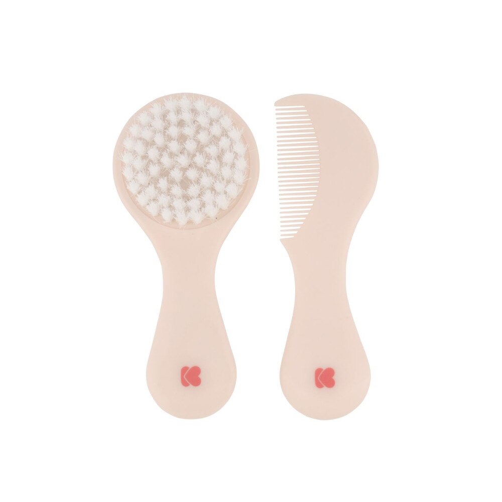 Set perie si piepten pentru bebelusi KikkaBoo Flamingo
