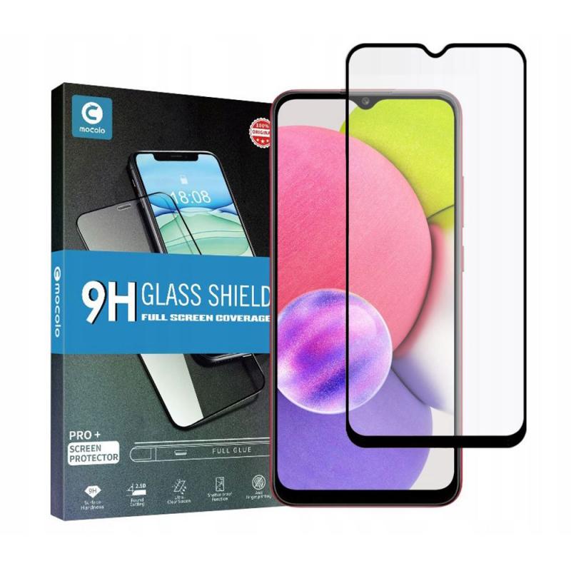Folie protectie Case Friendly Mocolo Full Cover compatibila cu Samsung Galaxy A03s Black