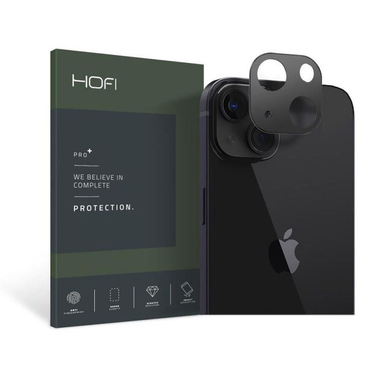 HOFI Alucam Pro kameravédő keret, iPhone 13 / iPhone 13 Mini készülékhez, fekete