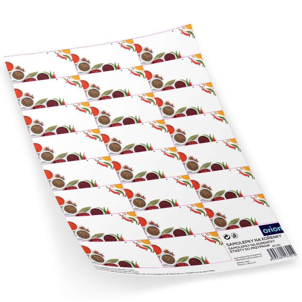 Set 23 etichete autoadezive, Orion, Alb