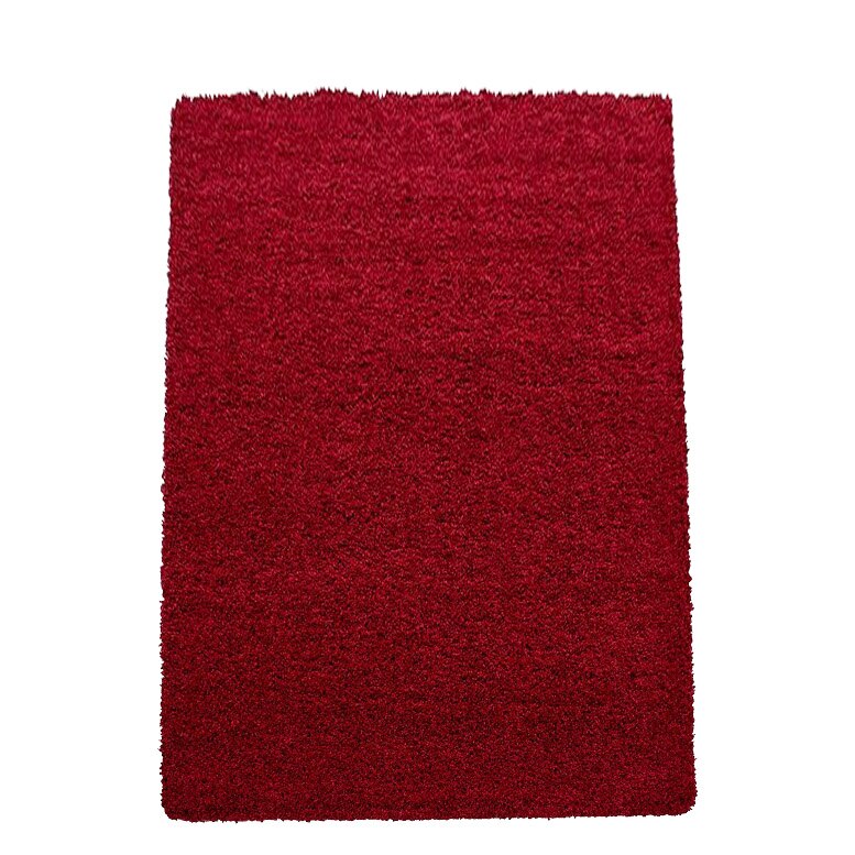 Covor modern cu fir lung Shaggy Dream 4000, 160x230 cm, 100% polipropilena,gramaj , 2600g/mp, inaltime fir 5 cm , model uni, culoare rosu