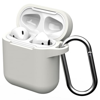 Cutie pentru casti, Gear4 Apollo, Apple AirPods 1/2, alba Cutie pentru casti, Gear4 Apollo, Apple AirPods 1/2, alba