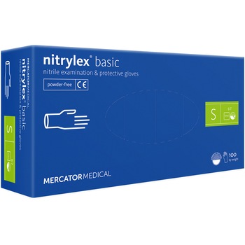 Manusi nitrylex basic, nepudrate , violet, 100 bucati/set, marimea S Manusi nitrylex basic, nepudrate , violet, 100 bucati/set, marimea S