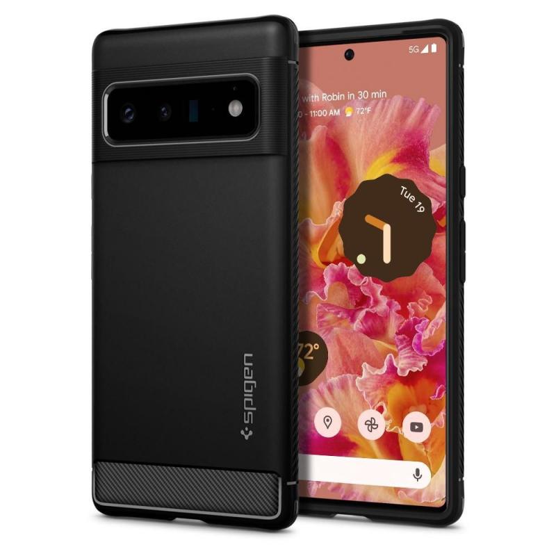 Carcasa Spigen Rugged Armor compatibila cu Google Pixel 6 Pro Matte Black