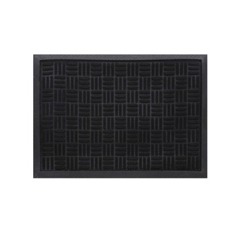 Covor intrare exterior Deco, 100 % cauciuc, dreptunghiular, 60 x 40 cm, negru Covor intrare exterior Deco, 100 % cauciuc, dreptunghiular, 60 x 40 cm, negru