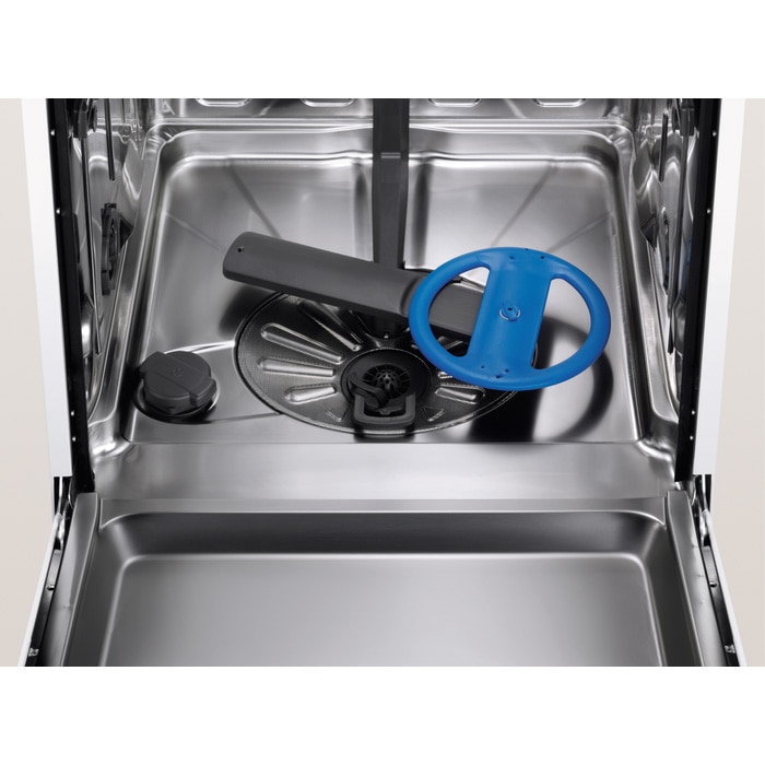 Masina de spalat vase semi-incorporabila Electrolux EEM48300IX, 14 seturi, 8 programe, Clasa D, AirDry, ExtraHygiene, SatelliteClean, 60 cm