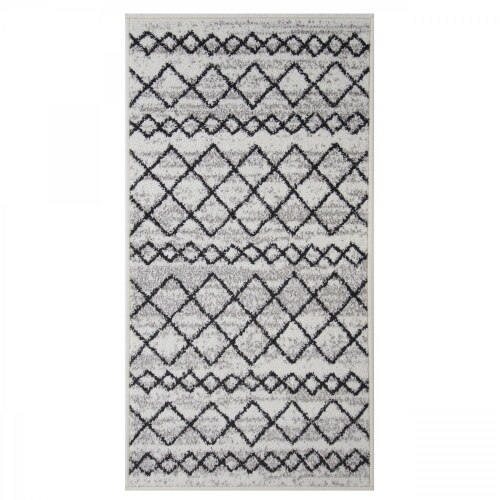 Covor living / dormitor, frize, polipropilena, dreptunghiular 60 x 110 cm, multicolor, antistatic, antialergic, rezistent, usor de intretinut