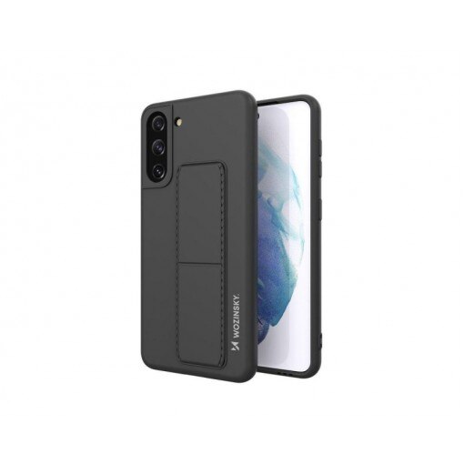 Husa Spate Wozinsky Compatibila Cu Iphone 12 Mini, Cu Stand Metalic Pe Spate, Protectie La Camera , Negru