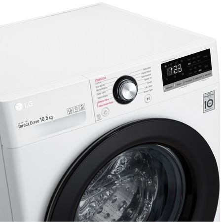 Masina de spalat rufe LG F4WV310S6E, 10.5 kg, Clasa B, Motor AI DD Inverter Direct Drive, Steam, Smart diagnosis, Alb