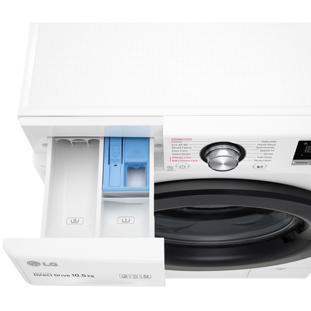 Masina de spalat rufe LG F4WV310S6E, 10.5 kg, Clasa B, Motor AI DD Inverter Direct Drive, Steam, Smart diagnosis, Alb