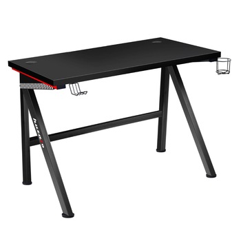 Birou gaming Huzaro Hero 2.0, 100 x 60 x 76 cm, HDF/Aluminiu, Negru Birou gaming Huzaro Hero 2.0, 100 x 60 x 76 cm, HDF/Aluminiu, Negru