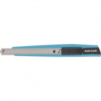 Cutit 145 mm, carcasa ABS plastic, lama segmentata retractabila 9 mm (SK-5), ghidaj metalic Gross Cutit 145 mm, carcasa ABS plastic, lama segmentata retractabila 9 mm (SK-5), ghidaj metalic Gross