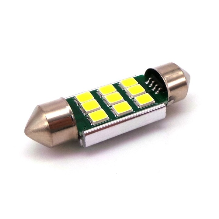 2 db LED égő, C5W SV8.5, 12-24V, CANBUS 36mm