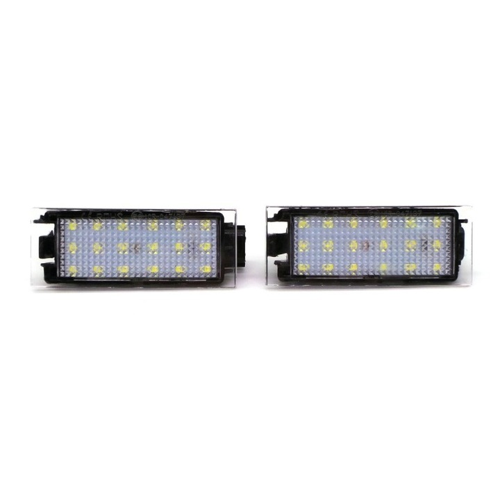 Reanault, Mercedes, Nissan, Fiat, Dacia, Smart, LED rendszámtábla lámpa, 2db