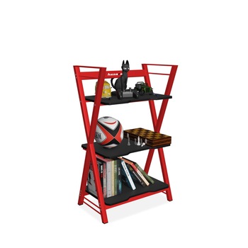 Raft Huzaro Iron 3.0, 84 x 50 x 30 cm, Metal, Rosu Raft Huzaro Iron 3.0, 84 x 50 x 30 cm, Metal, Rosu