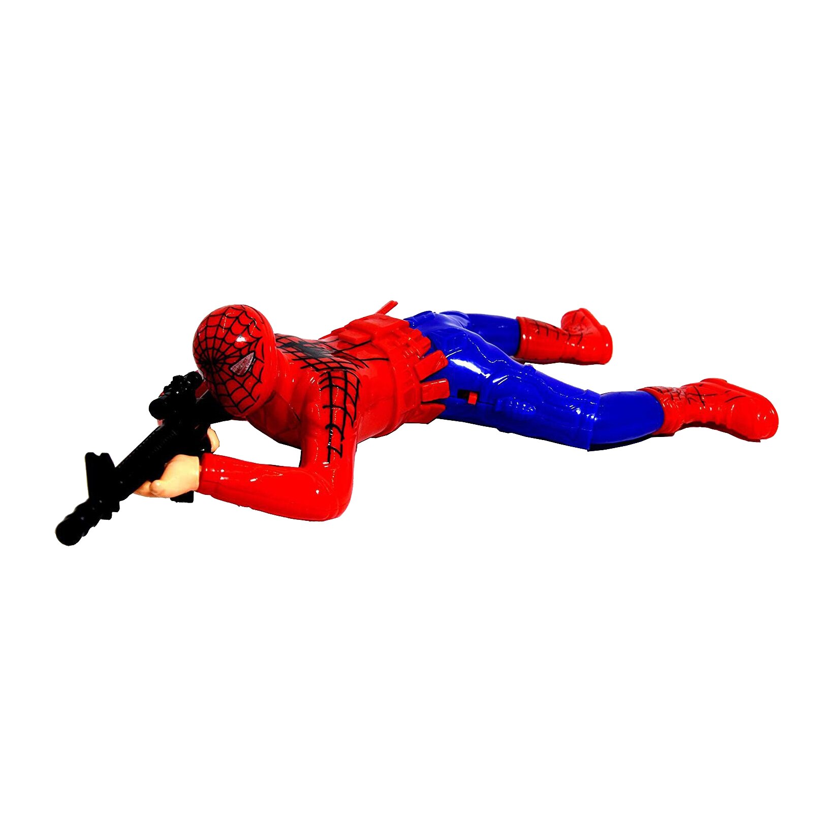 Figurina Spiderman, militar, rosu, plastic, 33 cm