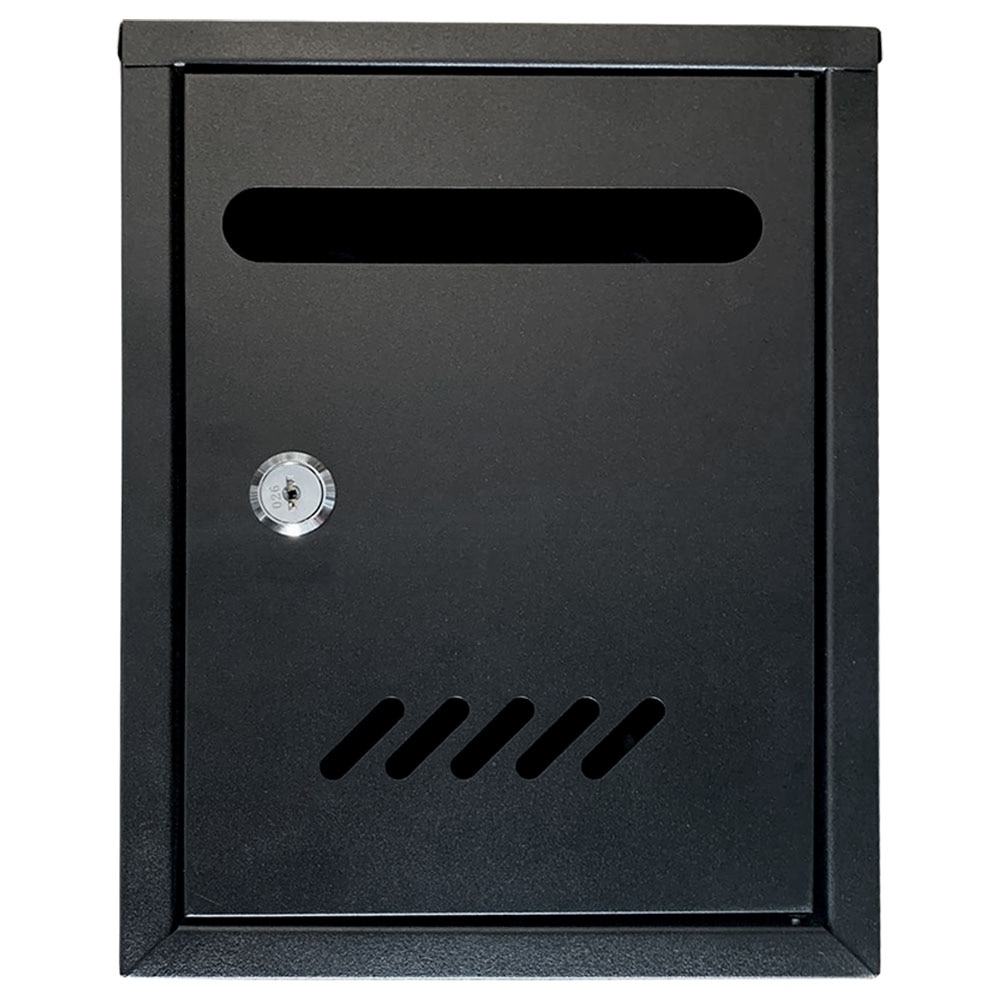 Cutie postala exterior otel galvanizat culoarea negru, CP 04, 180x60x260mm, Ferrobrand