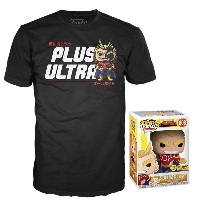 Set figurina si tricou My Hero Academia Pop! & Tee All Might S