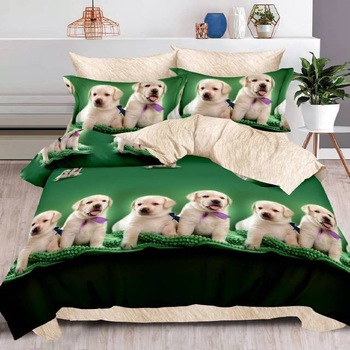 Lenjerie 6 piese din Bumbac Finet, model Puppies 235 x 240 Lenjerie 6 piese din Bumbac Finet, model Puppies 235 x 240